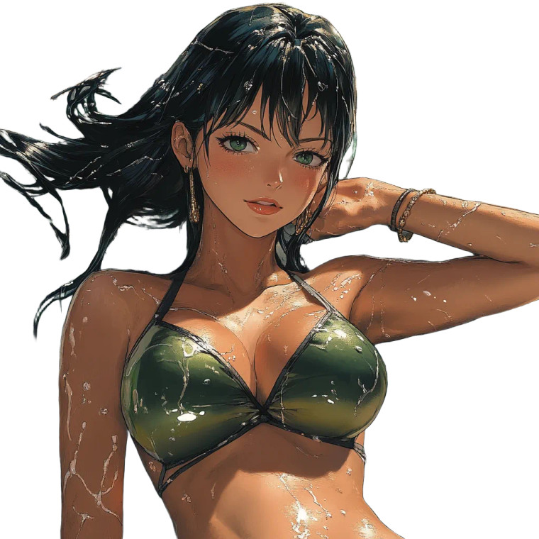 Nico Robin Tanning V2 Vinyl Car Decal Sticker – Waterproof & UV-Resistant 8"