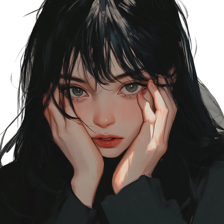 Girl Holding Face Vinyl Car Decal Sticker – Waterproof & UV-Resistant 8"