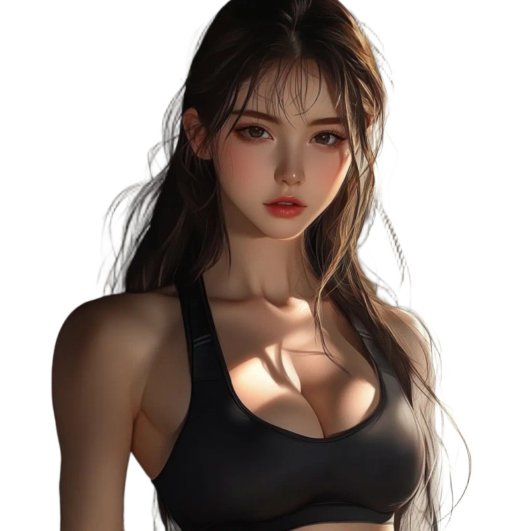 Anime Fitness Model V3 Vinyl Car Decal Sticker – Waterproof & UV-Resistant 8"