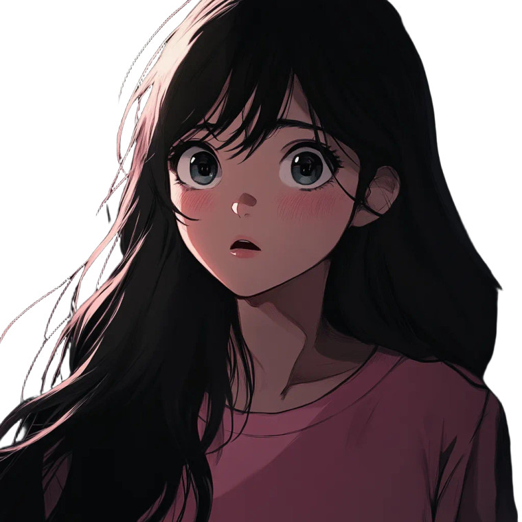 Mysterious Anime Girl Vinyl Car Decal Sticker – Waterproof & UV-Resistant 8"