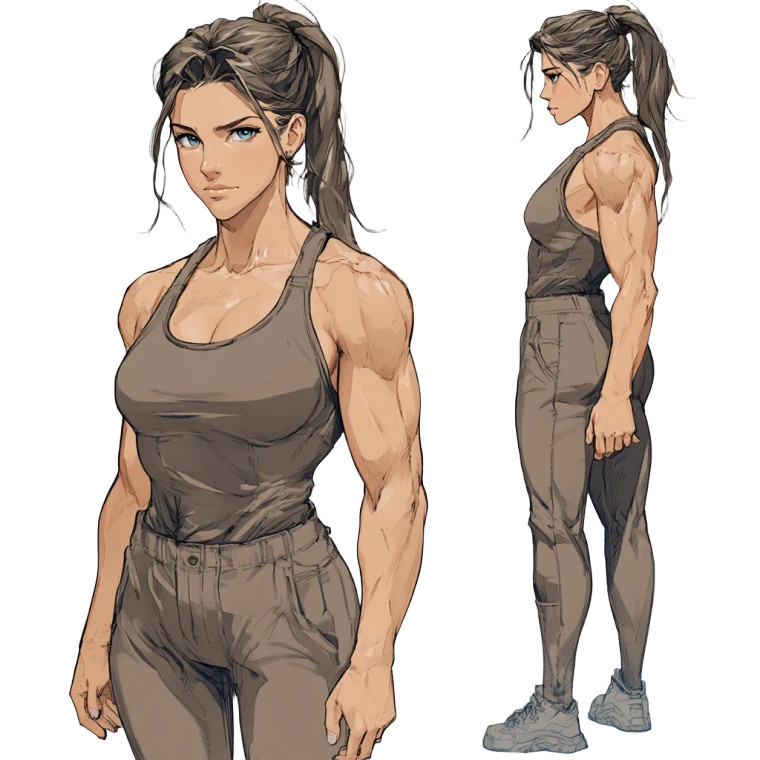 Muscular Anime Woman V6 Vinyl Car Decal Sticker – Waterproof & UV-Resistant 8" Muscular Anime Woman V6 Vinyl Car Decal Sticker – Waterproof & UV-Resistant 8"