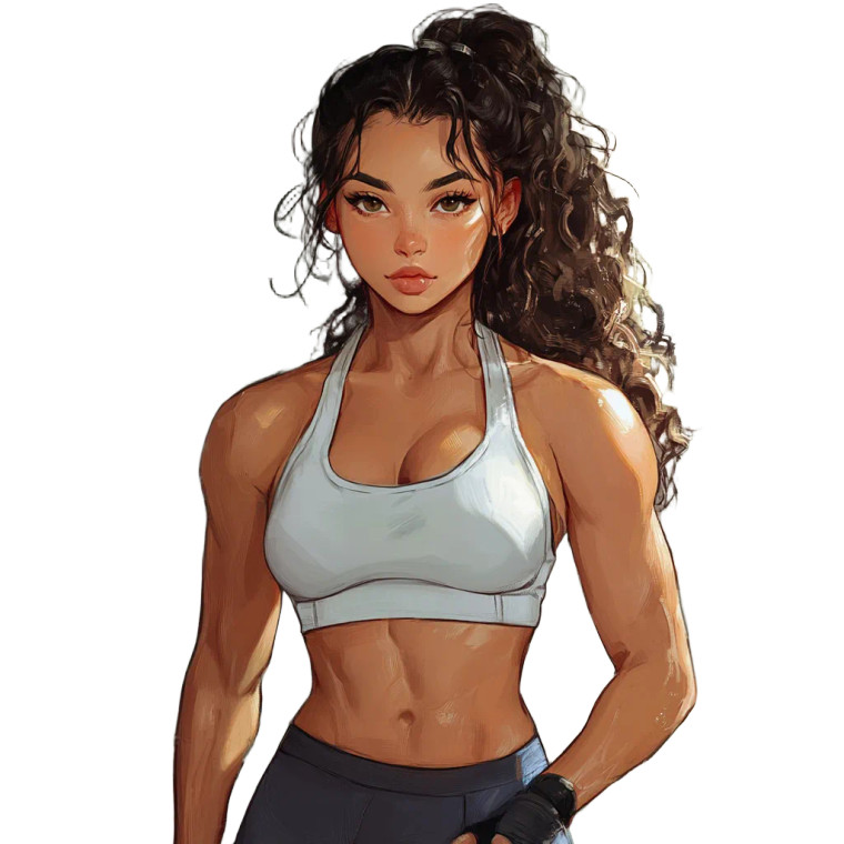 Gym Girl Vinyl Car Decal Sticker – Waterproof & UV-Resistant 8"