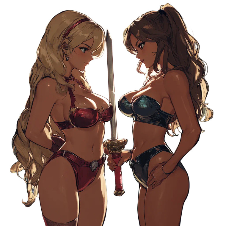 Hypno Sword Lesbians Vinyl Car Decal Sticker – Waterproof & UV-Resistant 8"