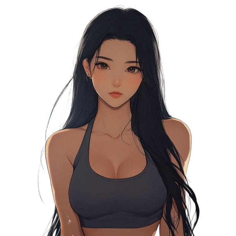 Anime Style Girl V6 Vinyl Car Decal Sticker – Waterproof & UV-Resistant 8"