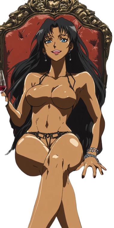 Anime Queen Party V3 Vinyl Car Decal Sticker – Waterproof & UV-Resistant 8"