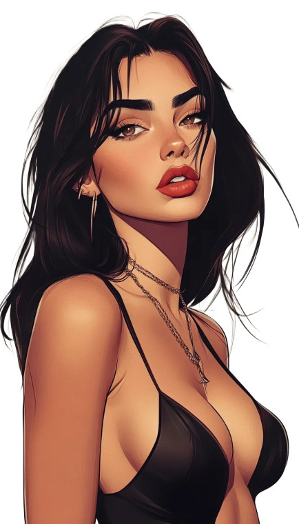 Dua Lipa Art V2 Vinyl Car Decal Sticker – Waterproof & UV-Resistant 8"