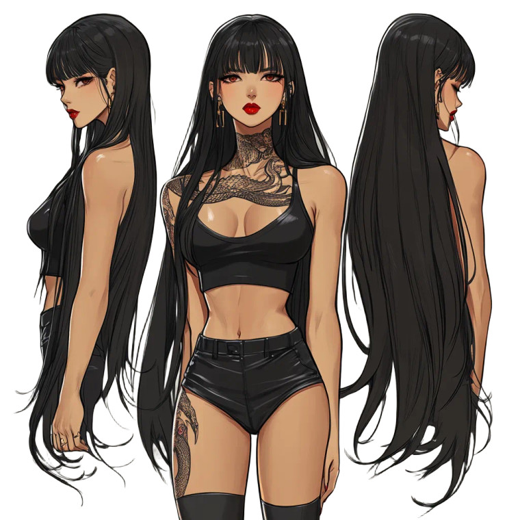 Anime Character Sheet V2 Vinyl Car Decal Sticker – Waterproof & UV-Resistant 8"
