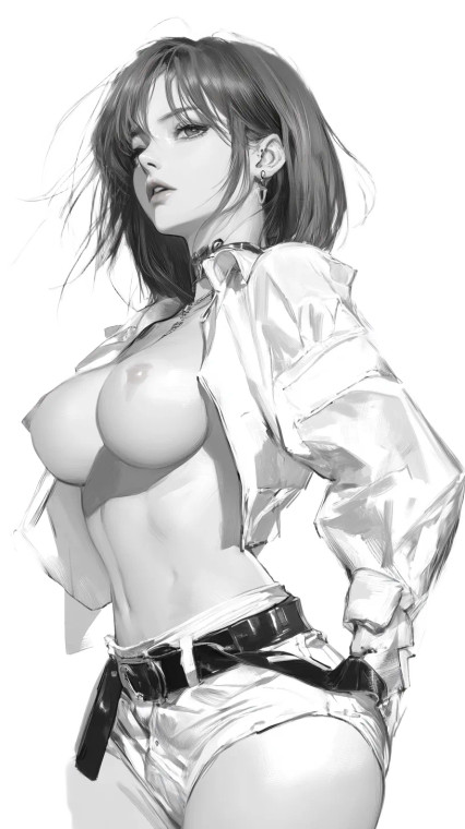 Chaotic Girl V3 Vinyl Car Decal Sticker – Waterproof & UV-Resistant 8"