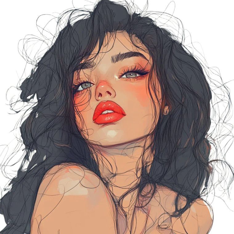 Cyberpunk Croquis Woman Vinyl Car Decal Sticker – Waterproof & UV-Resistant 8"