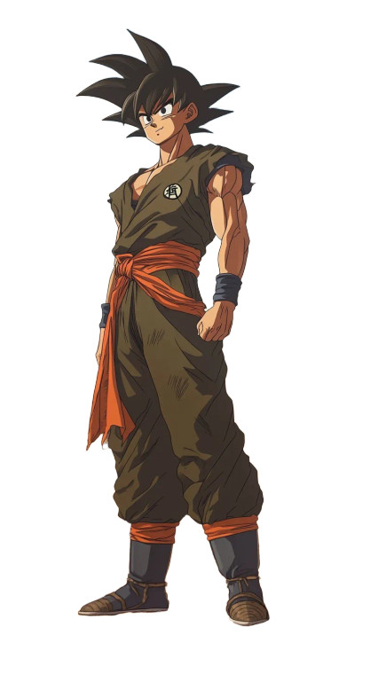 Goku Anime Portrait Vinyl Car Decal Sticker – Waterproof & UV-Resistant 8"