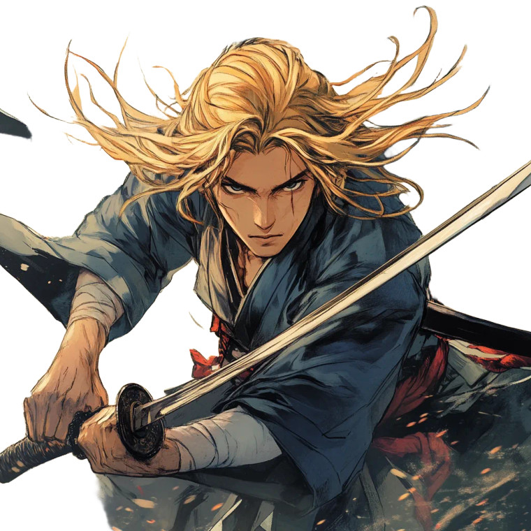 Cunning Samurai Scavenger Vinyl Car Decal Sticker – Waterproof & UV-Resistant 8"