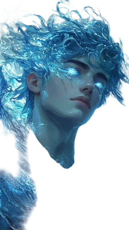 Neptune Personified Vinyl Car Decal Sticker – Waterproof & UV-Resistant 8"