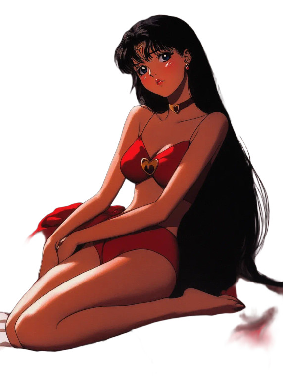 Sailor Mars Nightwear Vinyl Car Decal Sticker – Waterproof & UV-Resistant 8"