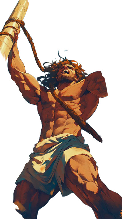 Samson Destroys Pillars Vinyl Car Decal Sticker – Waterproof & UV-Resistant 8"