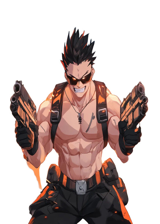 Glass Anime Gunner Vinyl Car Decal Sticker – Waterproof & UV-Resistant 8"