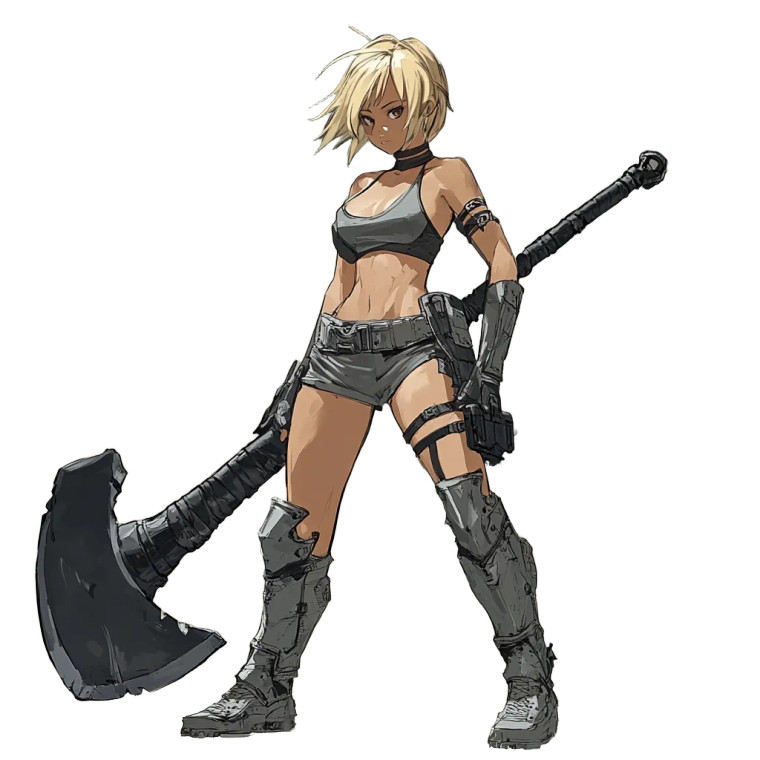 Warrior With Ax Vinyl Car Decal Sticker – Waterproof & UV-Resistant 8"