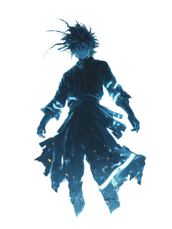 Lighting God Anime Vinyl Car Decal Sticker – Waterproof & UV-Resistant 8"