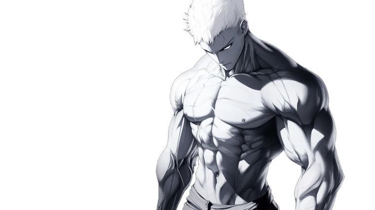 Anime Fitness Focus Vinyl Car Decal Sticker – Waterproof & UV-Resistant 8"
