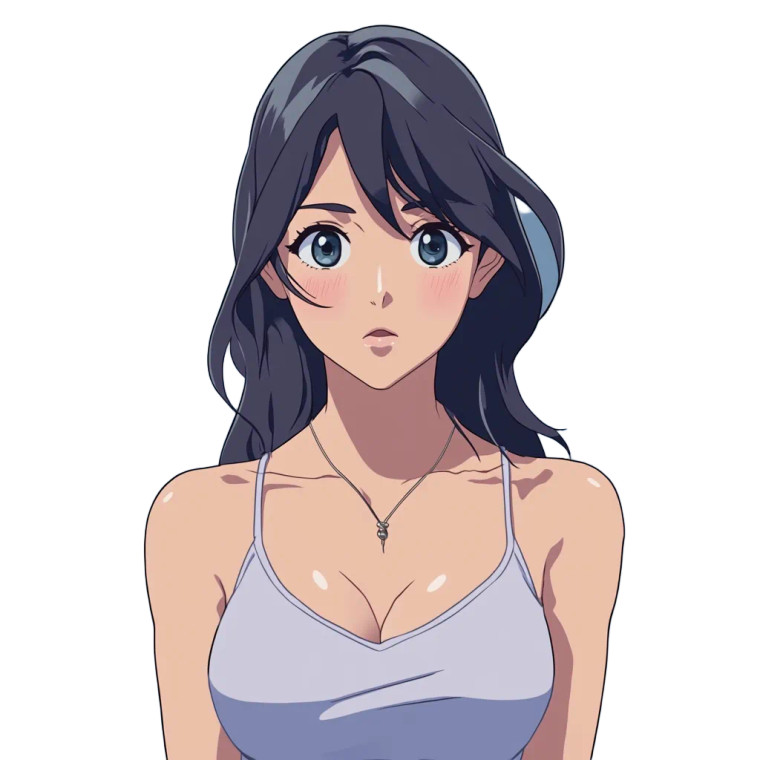 Anime Female Character V9 Vinyl Car Decal Sticker – Waterproof & UV-Resistant 8"