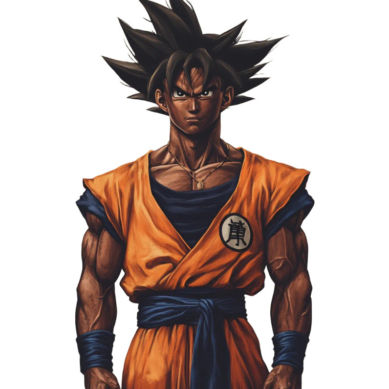 Nigerian Goku Dbz Vinyl Car Decal Sticker – Waterproof & UV-Resistant 8"