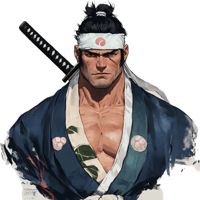 Mature Momotaro Design Vinyl Car Decal Sticker – Waterproof & UV-Resistant 8"