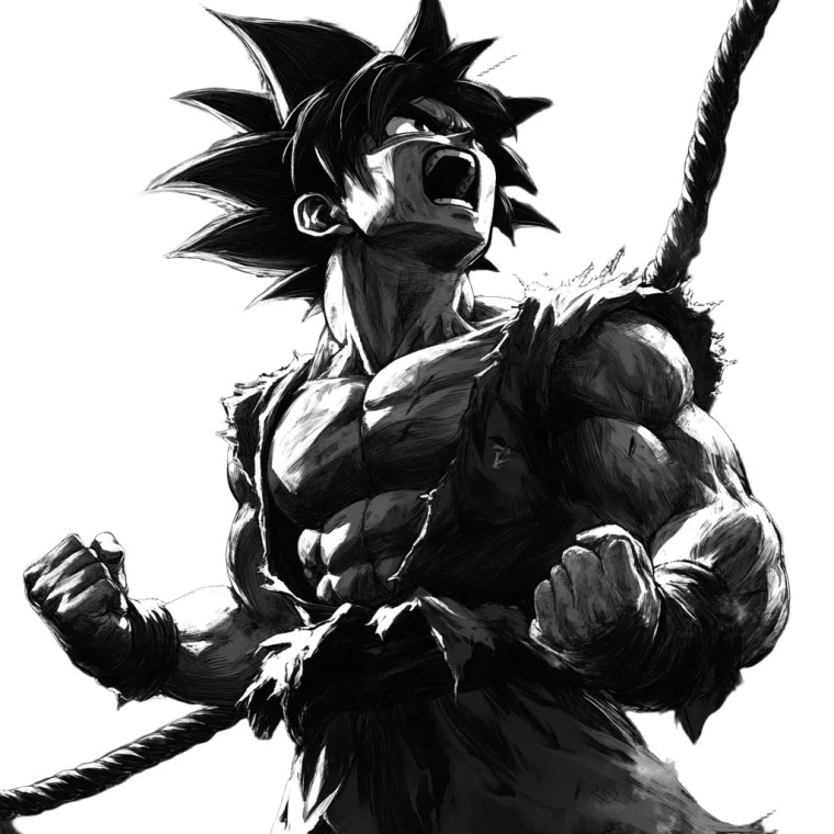 Goku Training Hard Vinyl Car Decal Sticker – Waterproof & UV-Resistant 8"