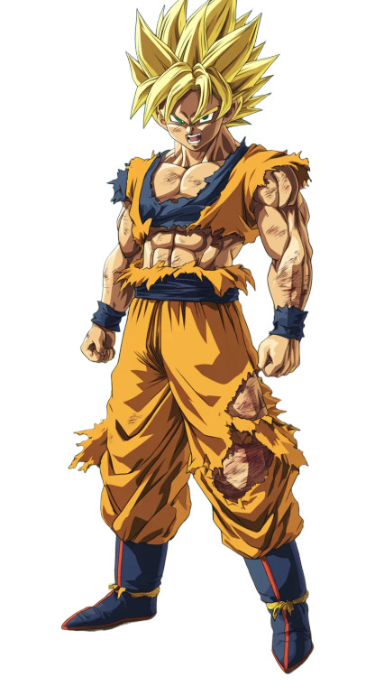 Super Saiyan Goku V5 Vinyl Car Decal Sticker – Waterproof & UV-Resistant 8"