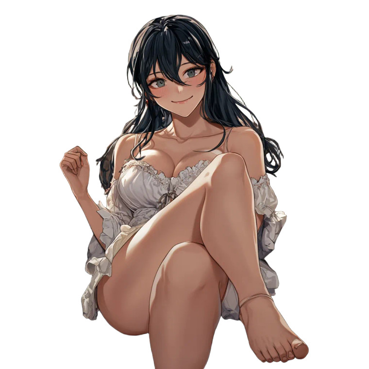 Anime Wife Teasing Vinyl Car Decal Sticker – Waterproof & UV-Resistant 8"