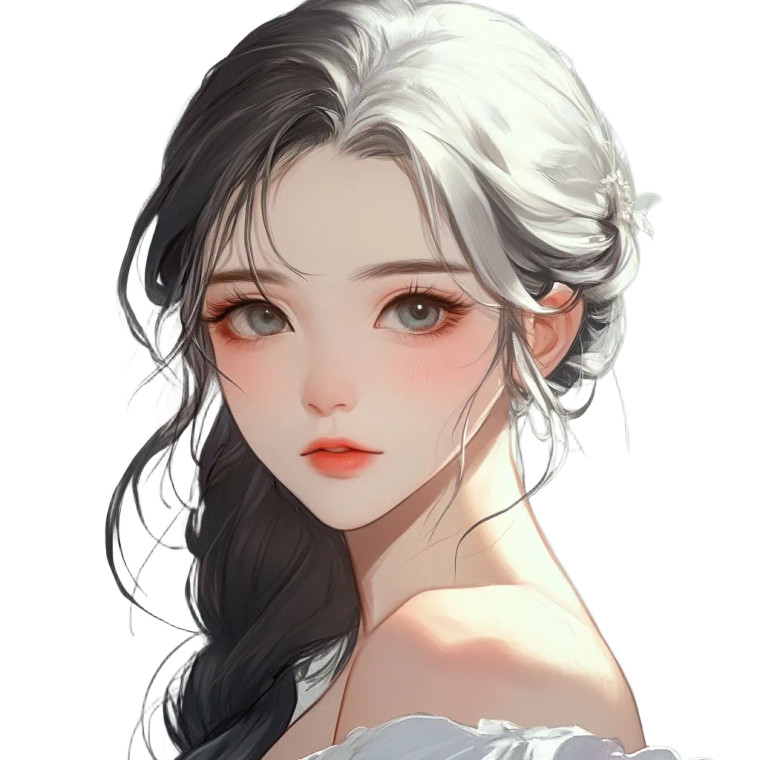 Anime Young Woman V2 Vinyl Car Decal Sticker – Waterproof & UV-Resistant 8"