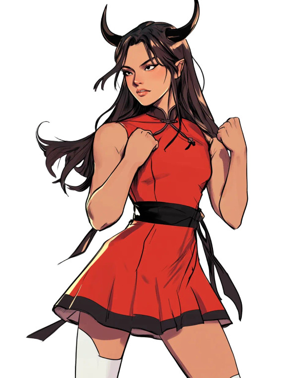 Horned Warrior Woman Vinyl Car Decal Sticker – Waterproof & UV-Resistant 8"