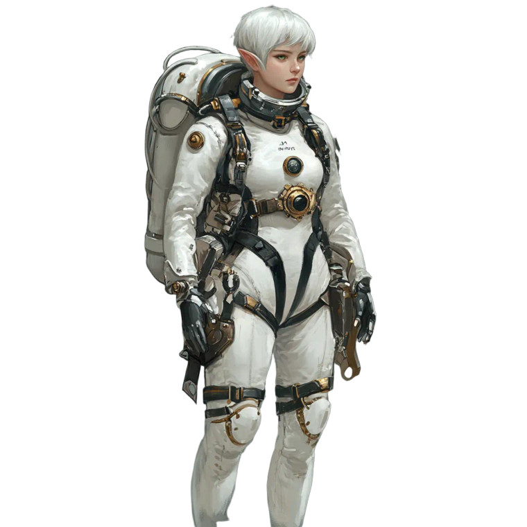 Elf Wizard Diver Vinyl Car Decal Sticker – Waterproof & UV-Resistant 8"