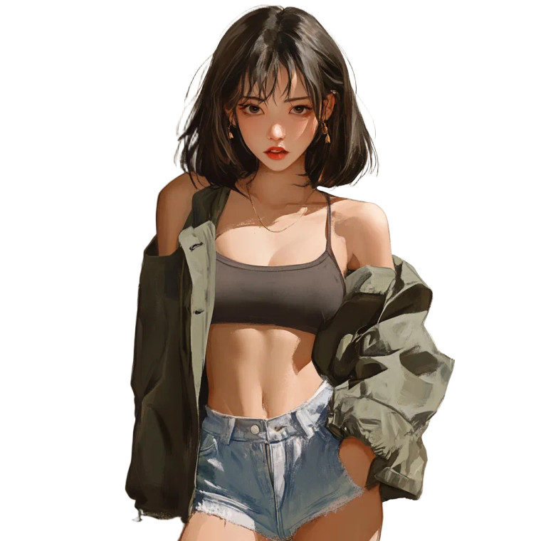 Anime Character Pose V3 Vinyl Car Decal Sticker – Waterproof & UV-Resistant 8"