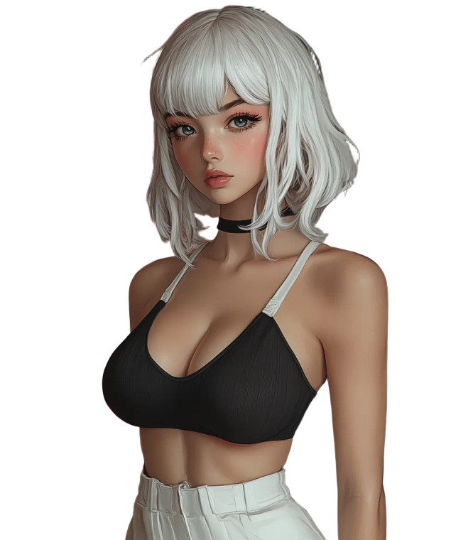 Anime-Inspired Gamer Portrait Vinyl Car Decal Sticker – Waterproof & UV-Resistant 8"