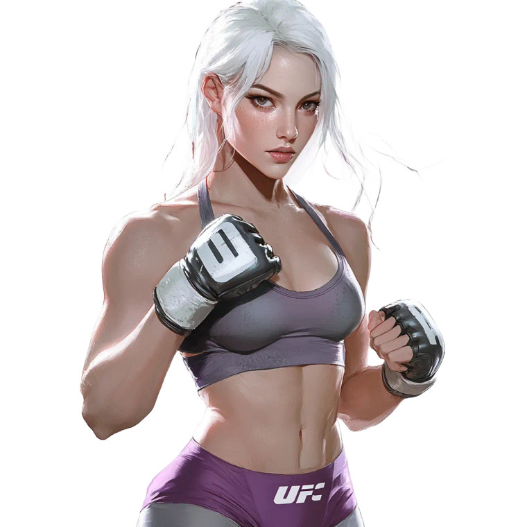 Violet Ufc Fighter V2 Vinyl Car Decal Sticker – Waterproof & UV-Resistant 8"