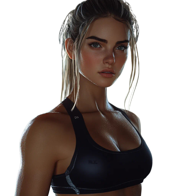 Female Gym Trainer Vinyl Car Decal Sticker – Waterproof & UV-Resistant 8"