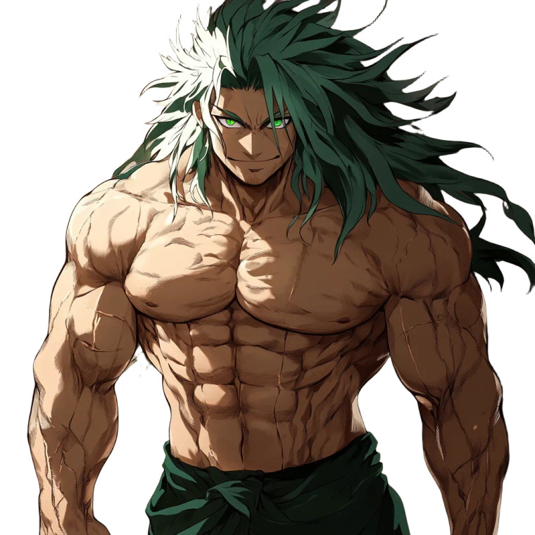 Green-Haired Anime Character Vinyl Car Decal Sticker – Waterproof & UV-Resistant 8"