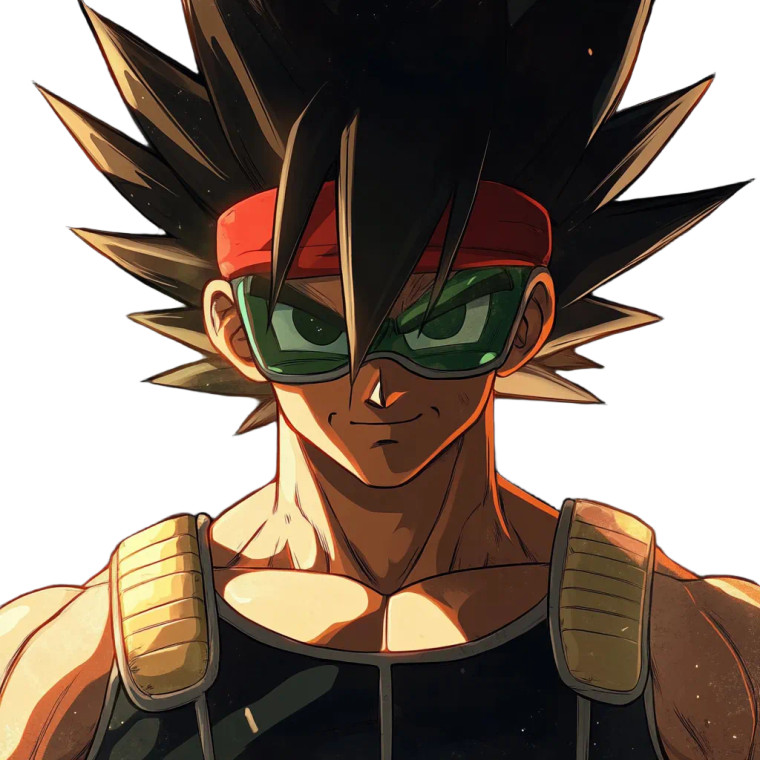 Bardock Vinyl Car Decal Sticker – Waterproof & UV-Resistant 8"