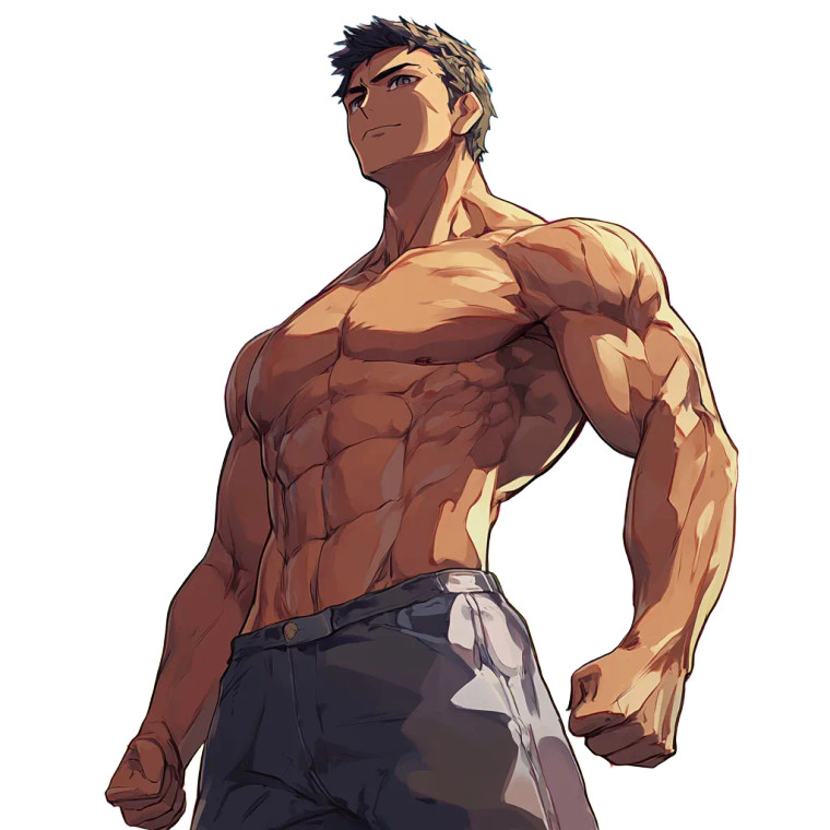 Confident Anime Man V6 Vinyl Car Decal Sticker – Waterproof & UV-Resistant 8"