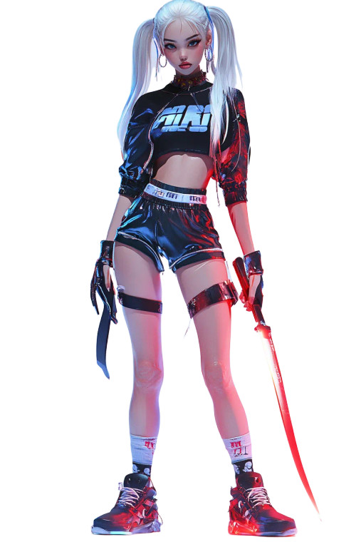 Glowing Knife Host Vinyl Car Decal Sticker – Waterproof & UV-Resistant 8"