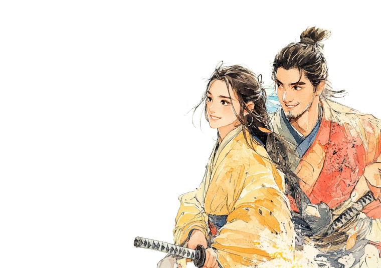 Swordsmen In Motion Vinyl Car Decal Sticker – Waterproof & UV-Resistant 8"