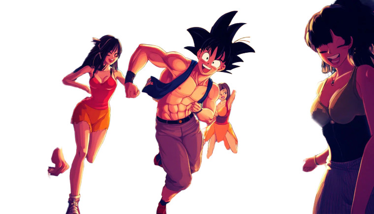 Goku Dancing Vinyl Car Decal Sticker – Waterproof & UV-Resistant 8"