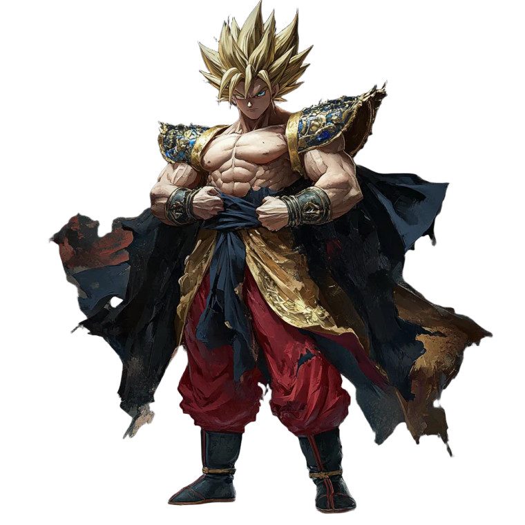 King Goku Ssj Vinyl Car Decal Sticker – Waterproof & UV-Resistant 8"