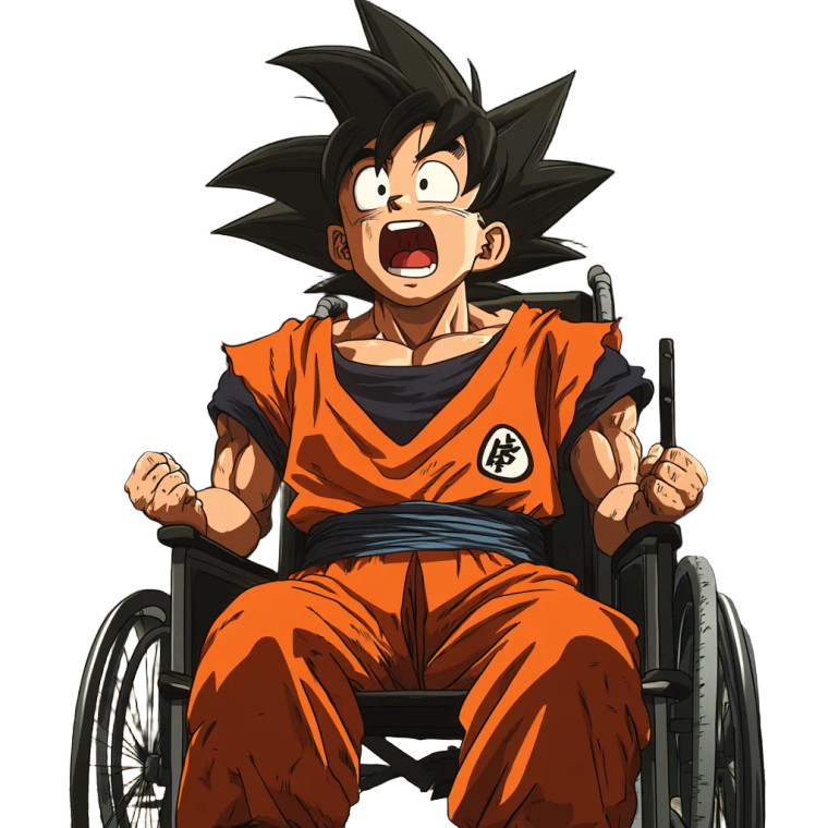 Funny Son Goku Vinyl Car Decal Sticker – Waterproof & UV-Resistant 8"