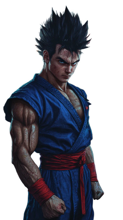 Gritty Gohan Reimagined Vinyl Car Decal Sticker – Waterproof & UV-Resistant 8"