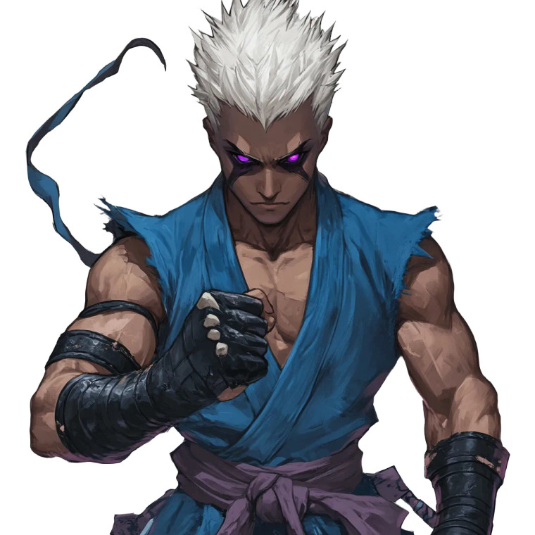 Spiky Haired Warrior Vinyl Car Decal Sticker – Waterproof & UV-Resistant 8"