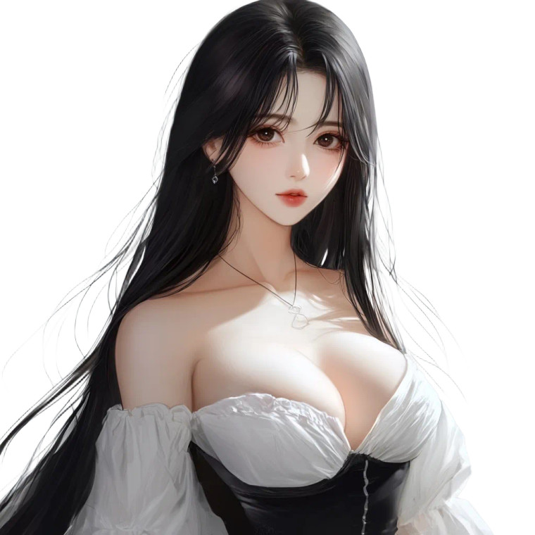 Anime Girl Portrait V34 Vinyl Car Decal Sticker – Waterproof & UV-Resistant 8"