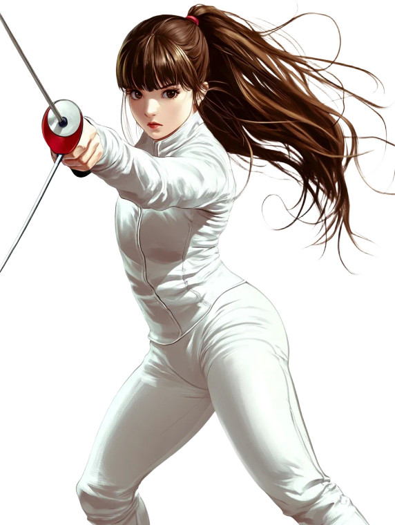 Hong Kong Fencer Vinyl Car Decal Sticker – Waterproof & UV-Resistant 8"