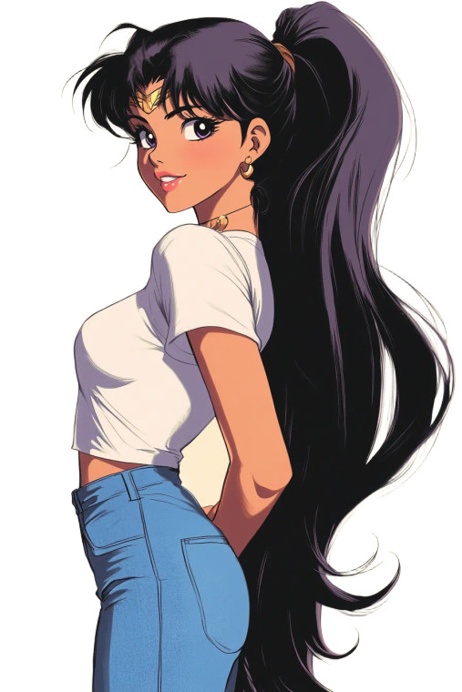 Sailor Mars Vinyl Car Decal Sticker – Waterproof & UV-Resistant 8"