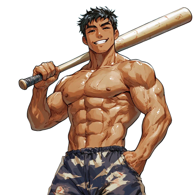 Japanese Baseball Coach Vinyl Car Decal Sticker – Waterproof & UV-Resistant 8"