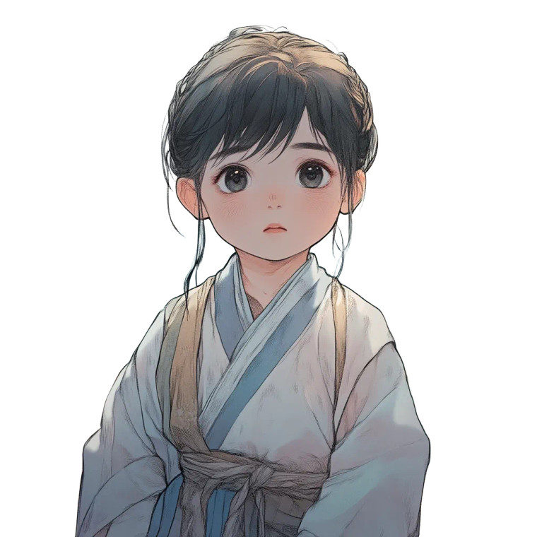 Young Daoist Boy Vinyl Car Decal Sticker – Waterproof & UV-Resistant 8"